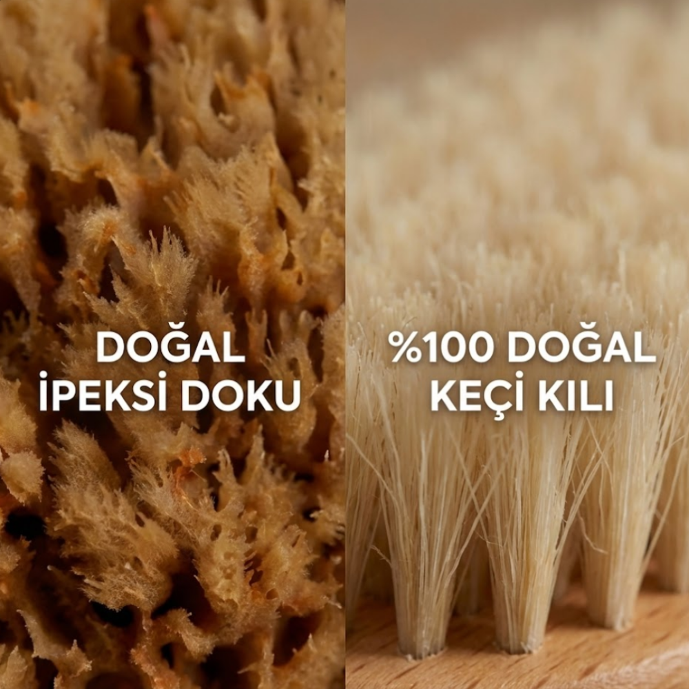 Bebekler İçin Doğal Deniz Süngeri Banyo Seti