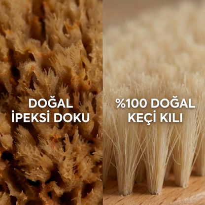 Bebekler İçin Doğal Deniz Süngeri Banyo Seti