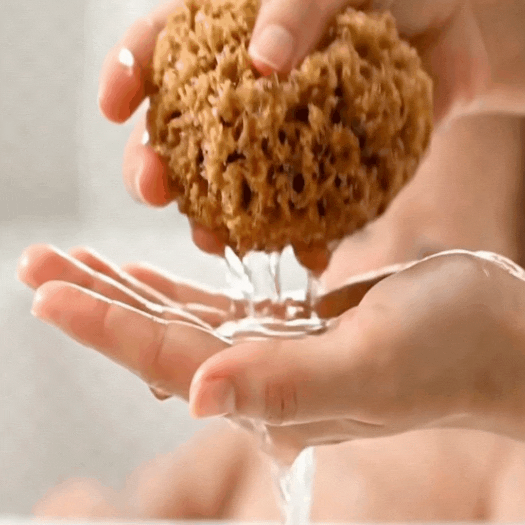 Bebekler İçin Doğal Deniz Süngeri Banyo Seti